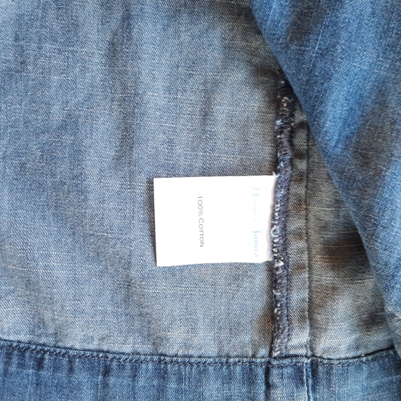 Draper James Sleeveless Chambray Shift Dress - Picture 5 of 9